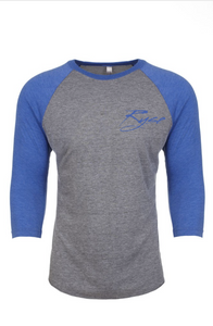 Only Son Unisex Baseball Tee Royal Blue