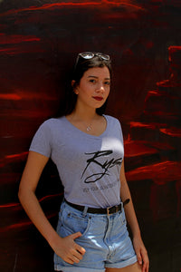 Women's Ryse Original Logo Gray T-Shirt